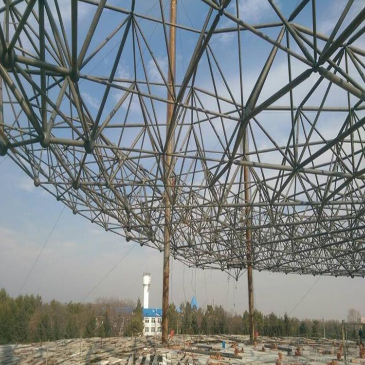 上海球形网架钢结构施工方案